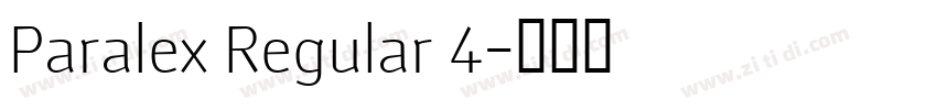 Paralex Regular 4字体转换